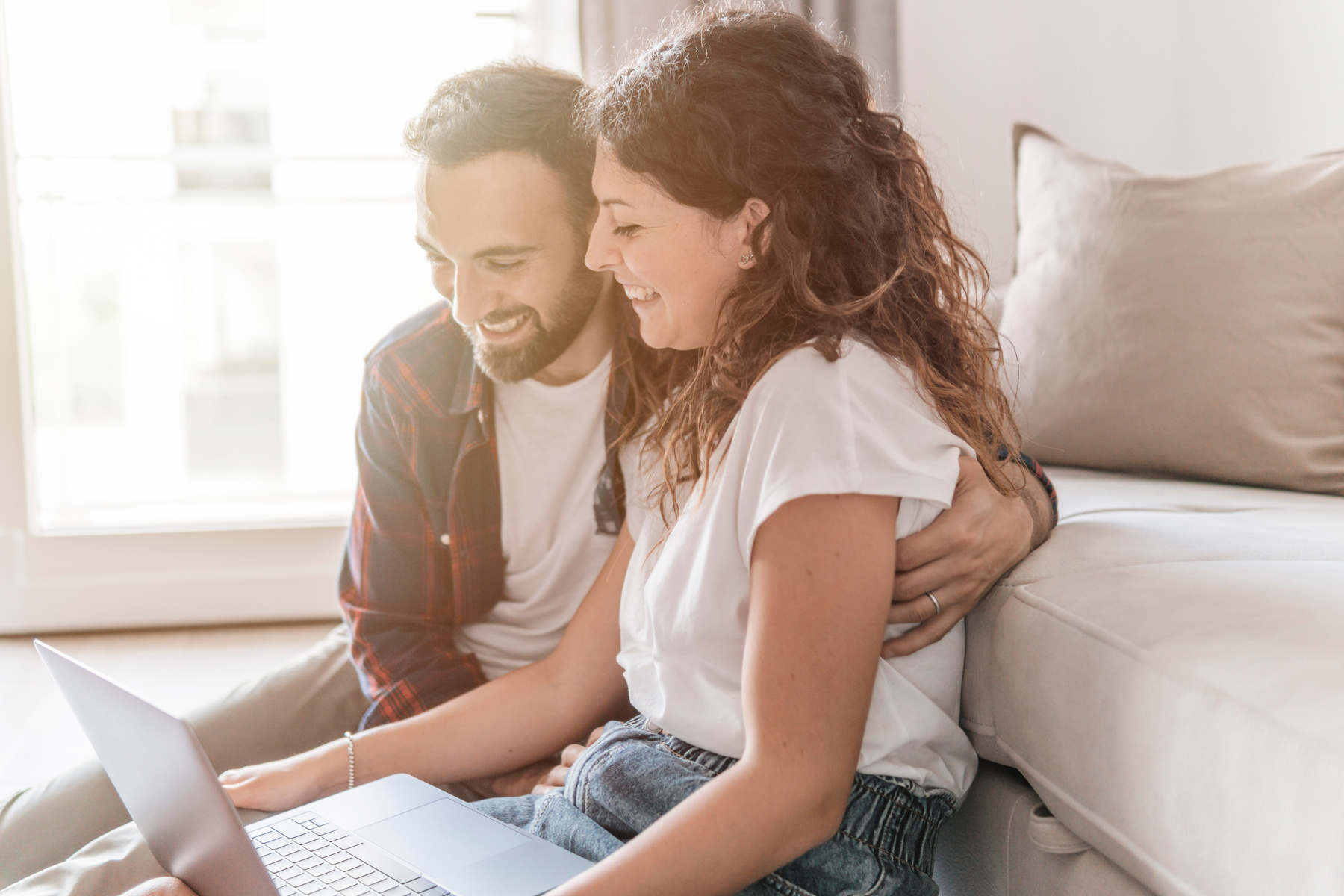 Couple Browsing Laptop 